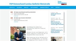 Desktop Screenshot of fdp-landau.de