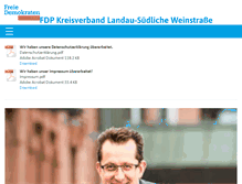 Tablet Screenshot of fdp-landau.de